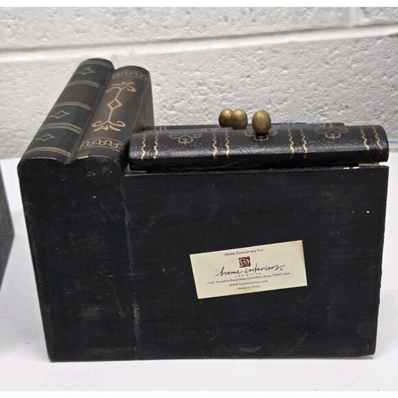 Vintage Home Interior Wooden Bookend & Hidden Compartments Adult's Home Decor - Picture 10 of 12